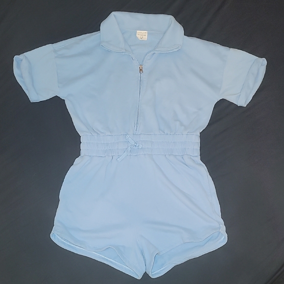 Abercrombie Kids Lt Blue Romper - Picture 1 of 12